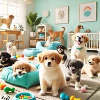 🐶🍼 Half-Day Play & Care for Puppies (Under 1 Year) in Wells Branch, Austin – Snuggle Paws Palace 🐶