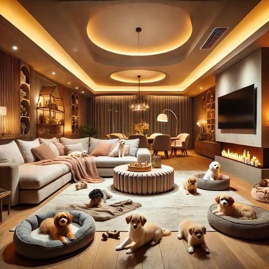 Short-term dog boarding services at Snuggle Paws Palace in Wells Branch, Austin. Temporary care for your dog.